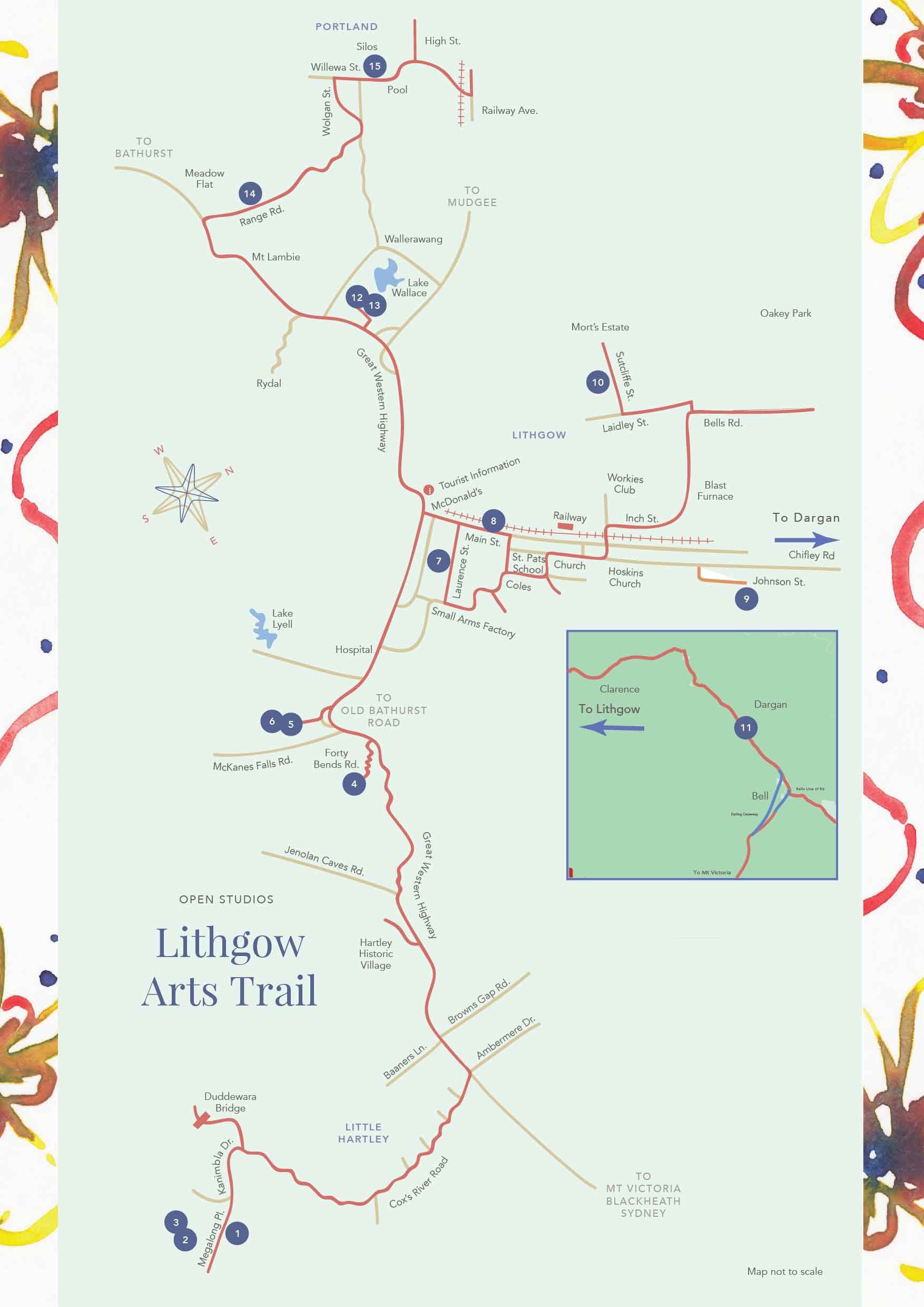 lithgow arts trail 2023 map